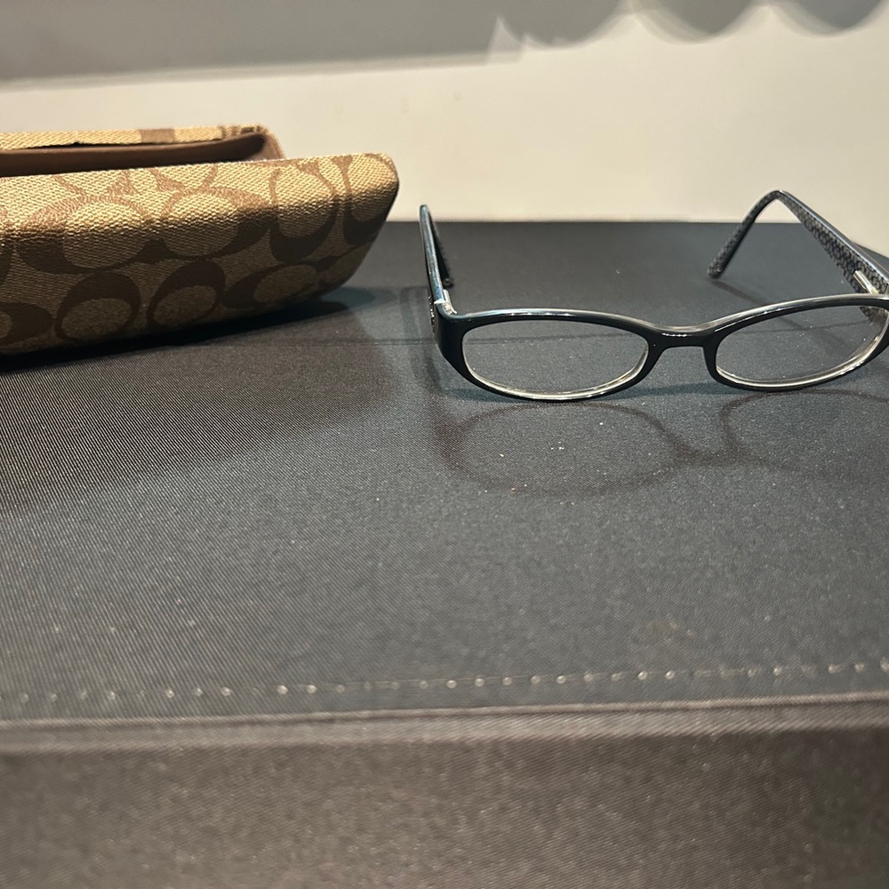 Coach Black Patterned Eyeglasses - image 7